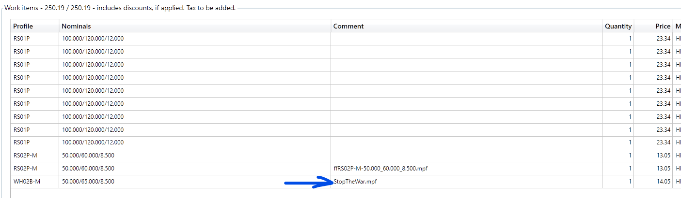 Auto comment with filename – FastSeal knowledge base
