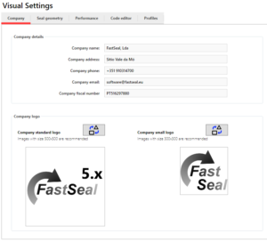 Visual settings – company – FastSeal knowledge base