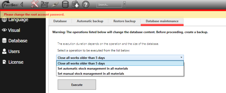 Add edit material – FastSeal knowledge base
